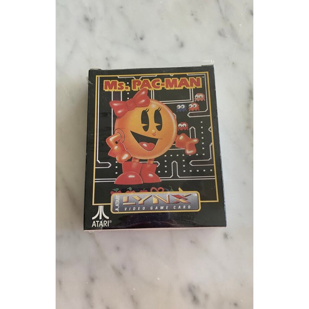 Atari Ms. Pac-Man Lynx Video Game Card